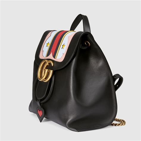 gucci pearl studded bag|Gucci marmont leather backpack.